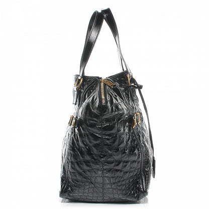 Saint Laurent Patent Croc Medium Downtown Tote 10 of 11
