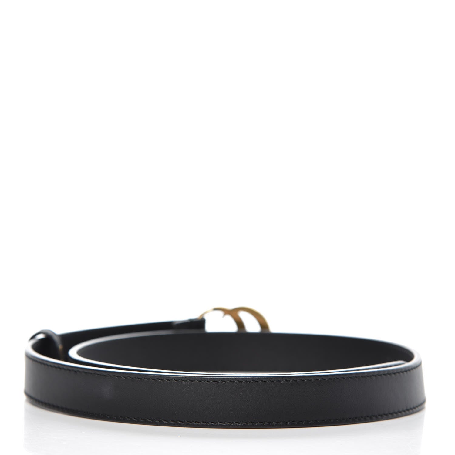 Gucci Calfskin Double G 20mm Belt 70 28 Black 3 of 8