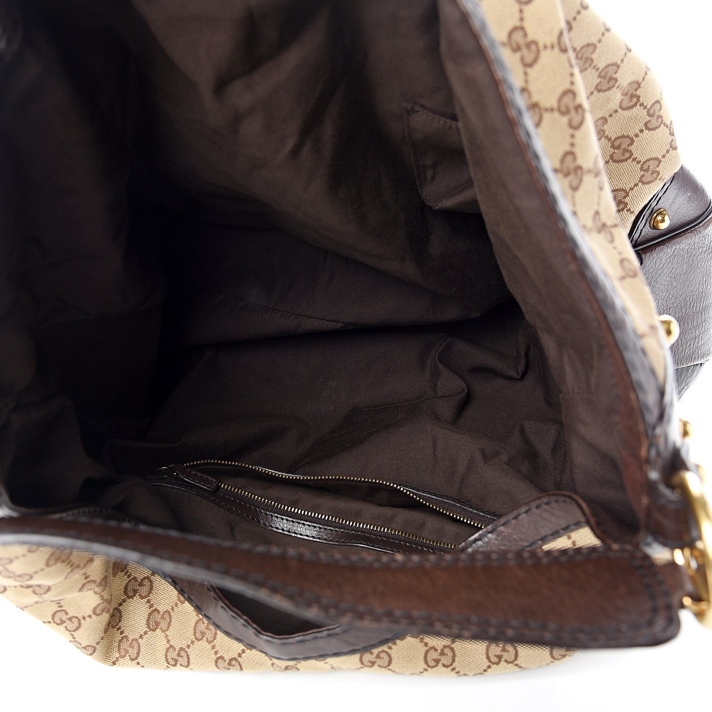 Monogram Large Jockey Hobo Dark Brown