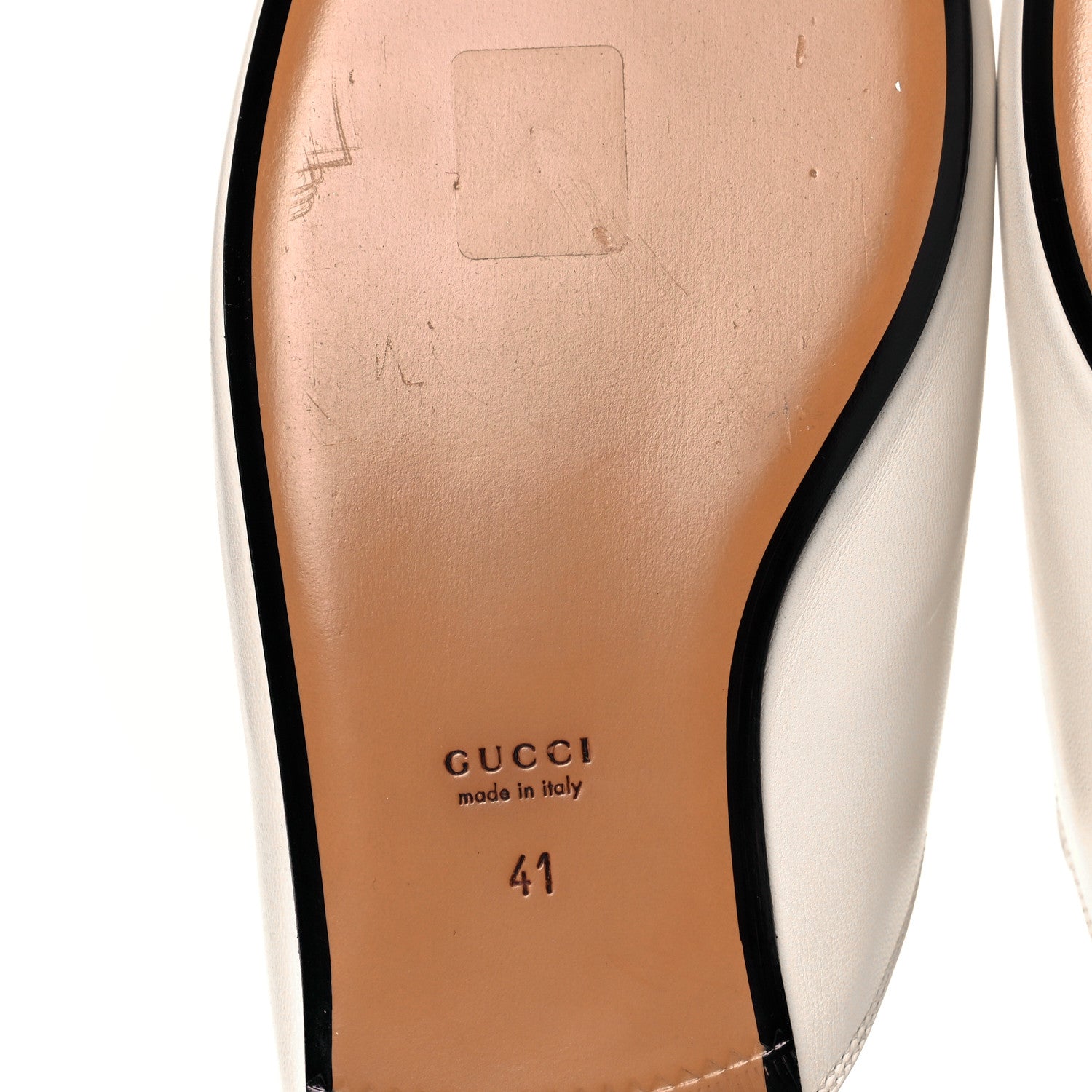 Gucci Malaga Kid Womens Princetown Slippers 41 Mystic White 6 of 10