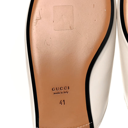 Gucci Malaga Kid Womens Princetown Slippers 41 Mystic White 6 of 10