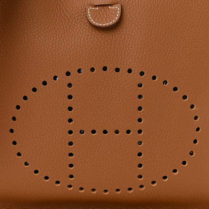 Hermes Taurillon Clemence Evelyne III PM Gold 8 of 11