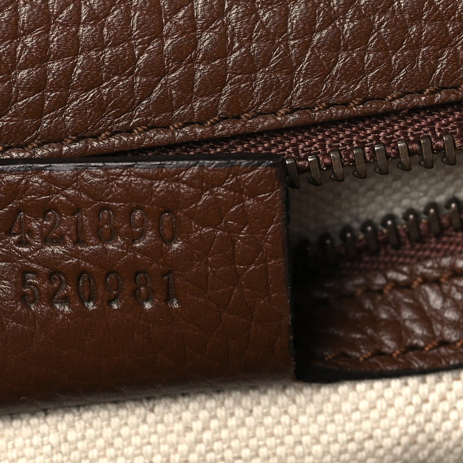 Gucci Calfskin Small GG Marmont Top Handle Bag Brown 7 of 9
