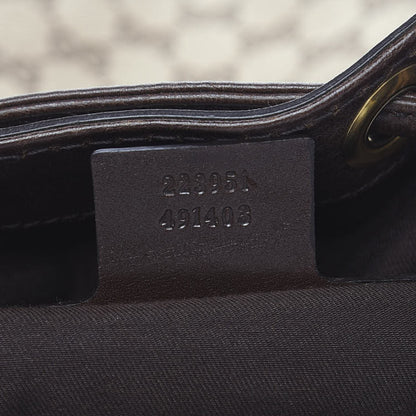 Gucci Monogram Medium Interlocking Icon Shoulder Bag Dark Brown 9 of 9