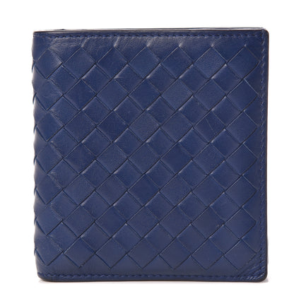 Bottega Veneta Nappa Intrecciato Bi-Fold Wallet Cobalt 1 of 7