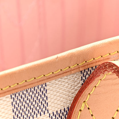 Louis Vuitton Damier Azur Neo Neverfull MM Rose Ballerine 12 of 13