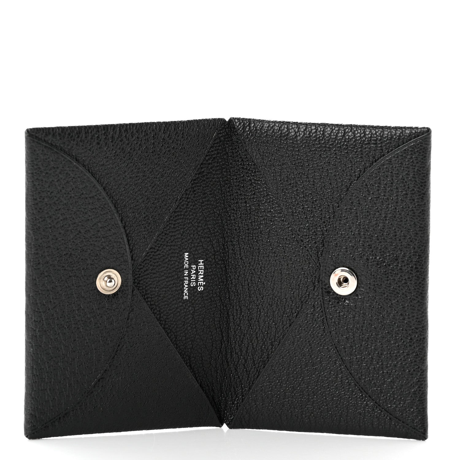 Hermes Chevre Mysore Calvi Card Case Black 5 of 6