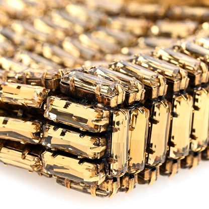 Saint Laurent Crystal Embellished Minaudiere Small Bag Bronze 7 of 9