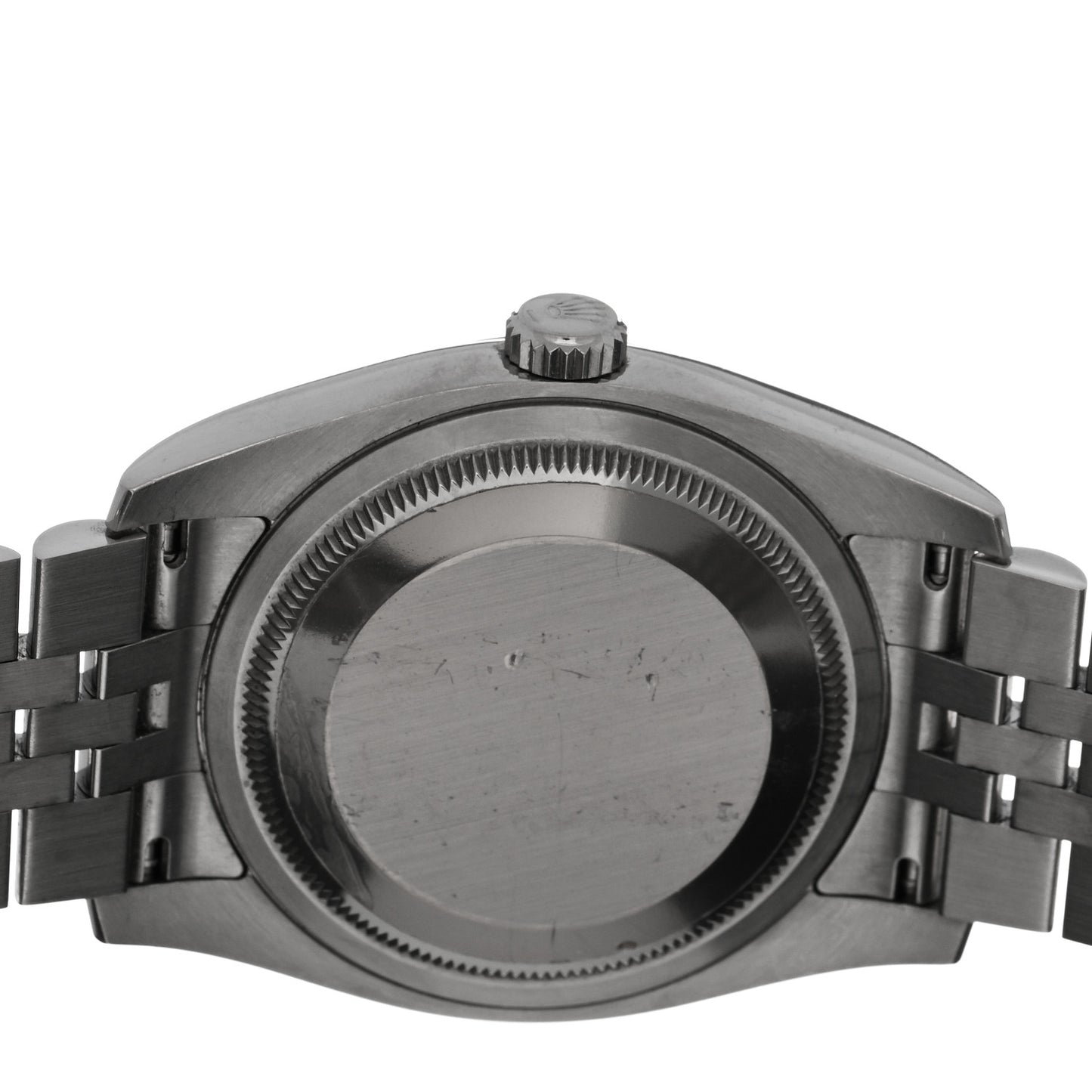 Stainless Steel 18K White Gold 36mm Oyster Perpetual Datejust Watch Blue 116234