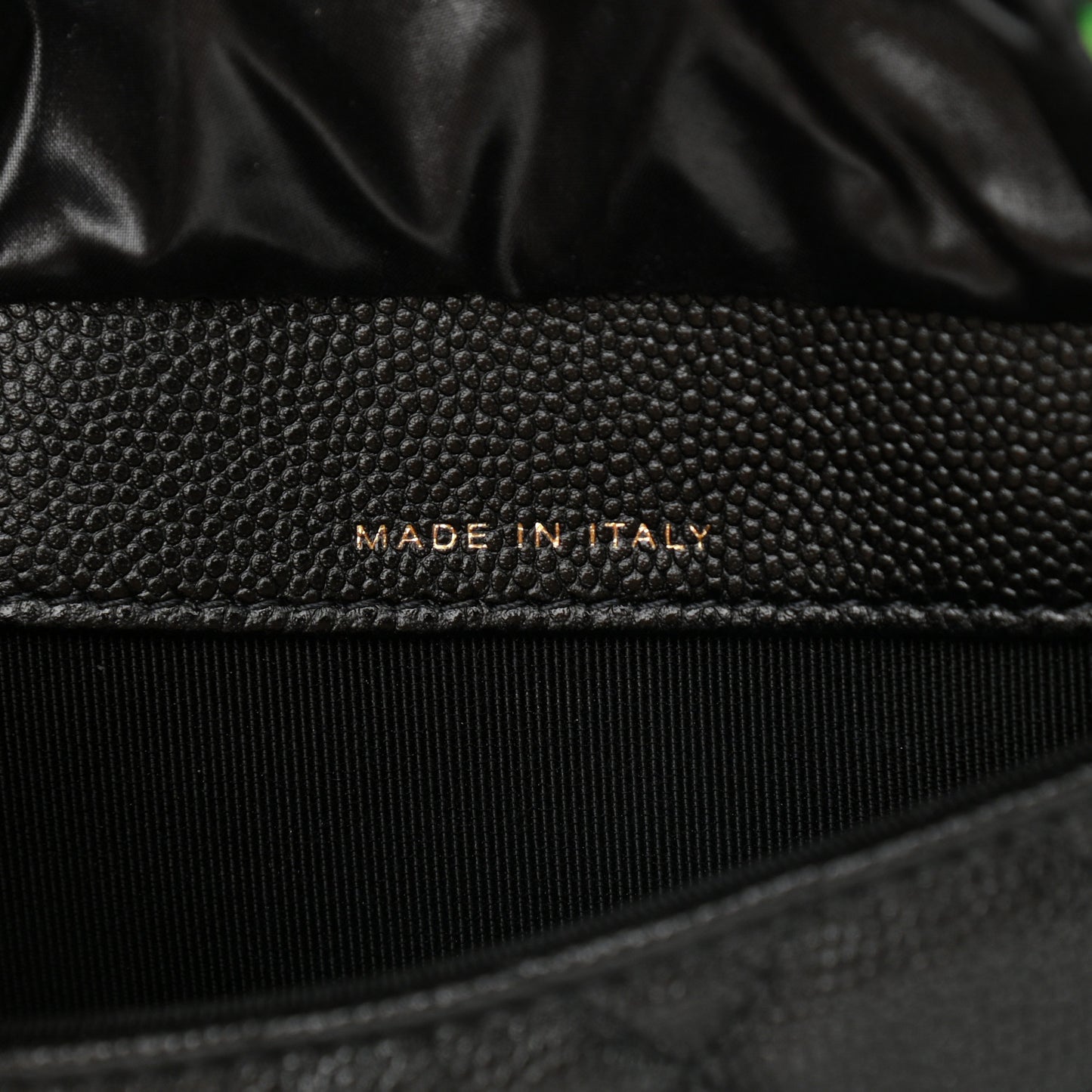 Caviar Fabric Graffiti Foldable Tote Bag With Chain Black Multicolor