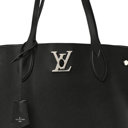 Louis Vuitton Calfskin Lockme Go Tote Black 7 of 12