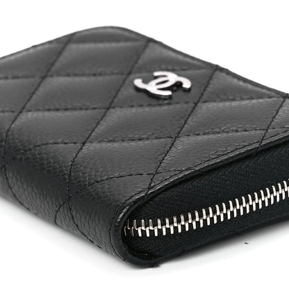 Chanel Caviar Quilted Zip Coin Purse Black 11 of 11