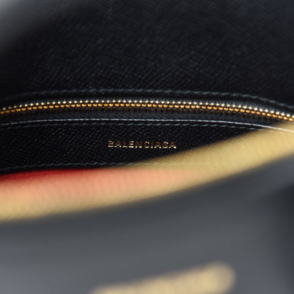 Balenciaga Signature Grained Calfskin Logo S Ville Top Handle Bag Black 8 of 10