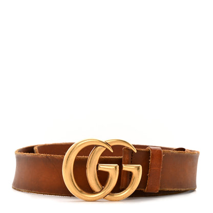 Gucci Faded Calfskin Double G 40mm Belt 85 34 Cuir 1 of 9