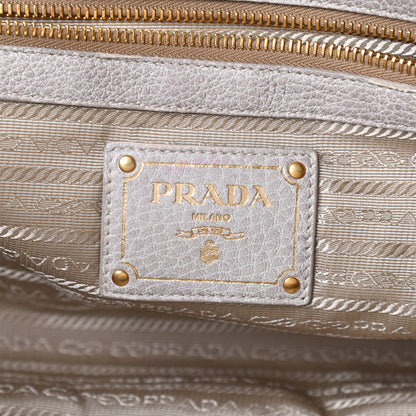 Prada Cervo Patchwork Fringe Bowler Bianco 5 of 8