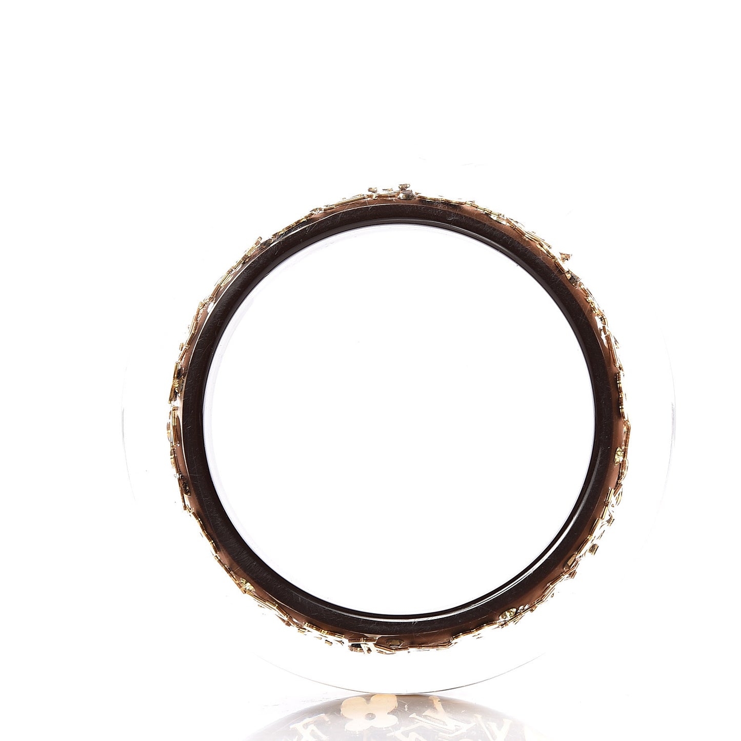 Resin Swarovski Medium Inclusion Bracelet GM Marron