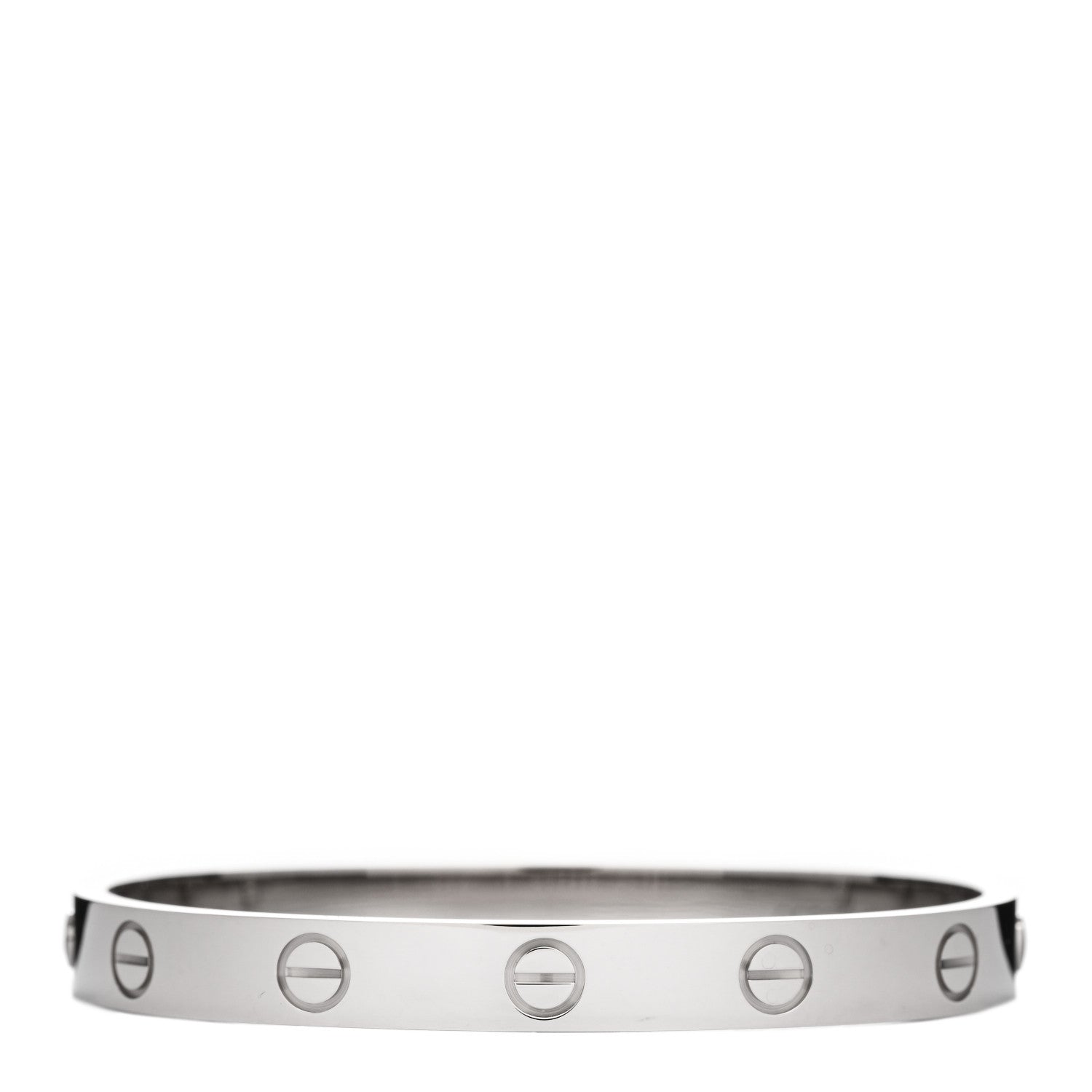 Cartier 18K White Gold LOVE Bracelet 15 2 of 5
