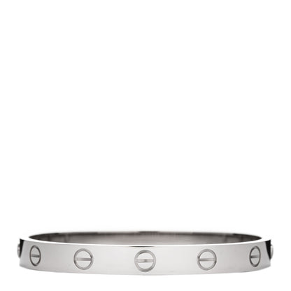 Cartier 18K White Gold LOVE Bracelet 15 2 of 5