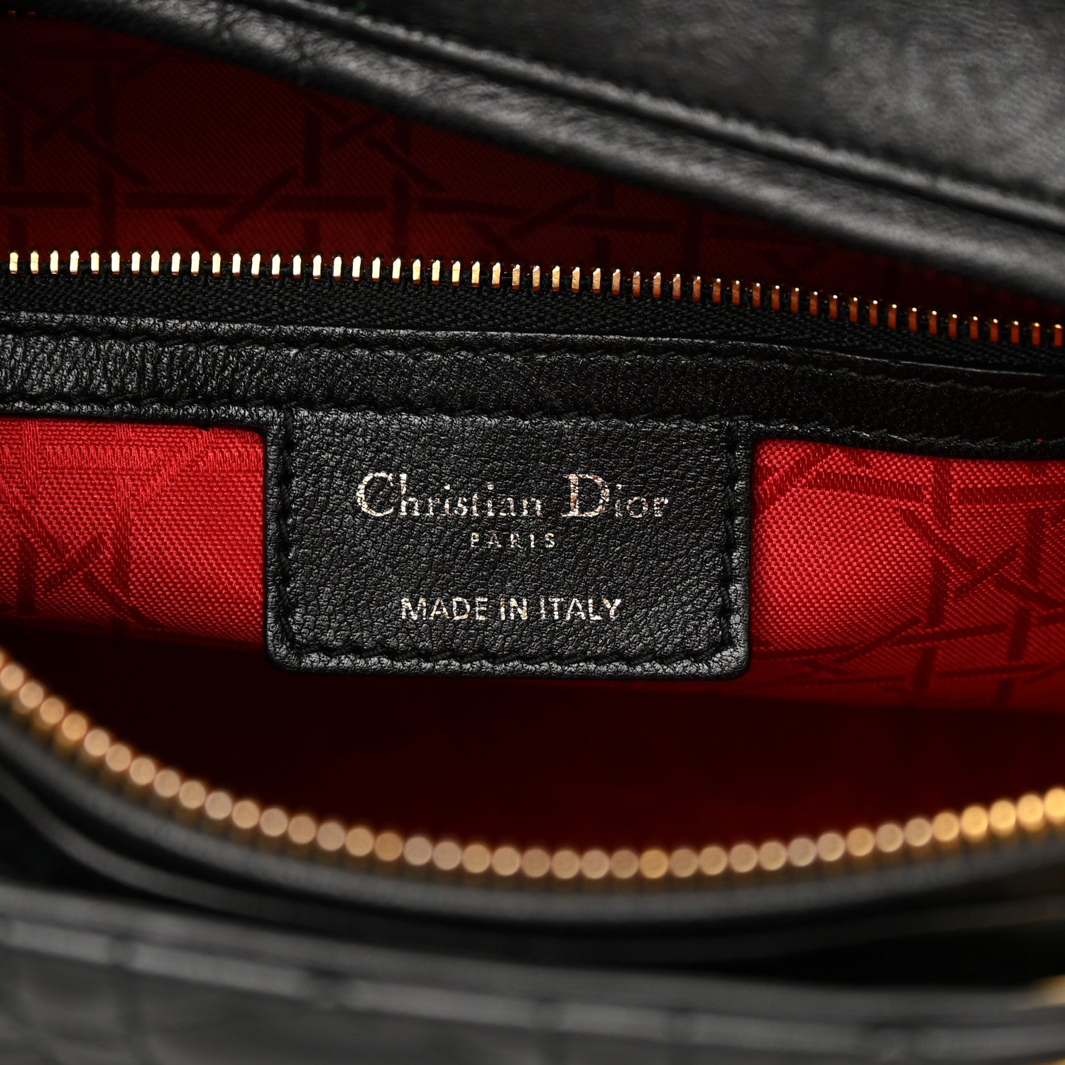 Christian Dior Lambskin Cannage Large Lady Dior Black 6 of 19