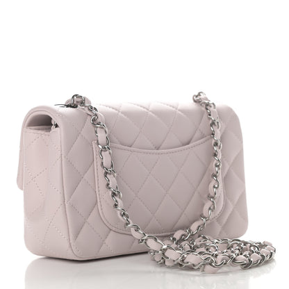 Chanel Lambskin Quilted Mini Rectangular Flap Light Purple 2 of 4
