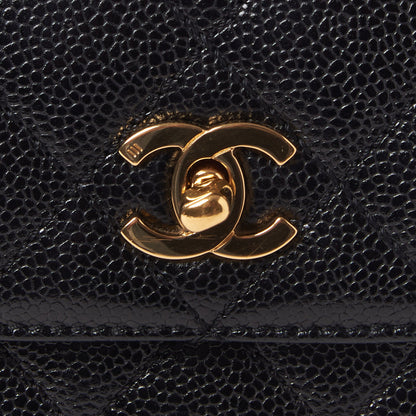 Chanel Caviar Quilted Jumbo Kelly Flap Black 7 of 9