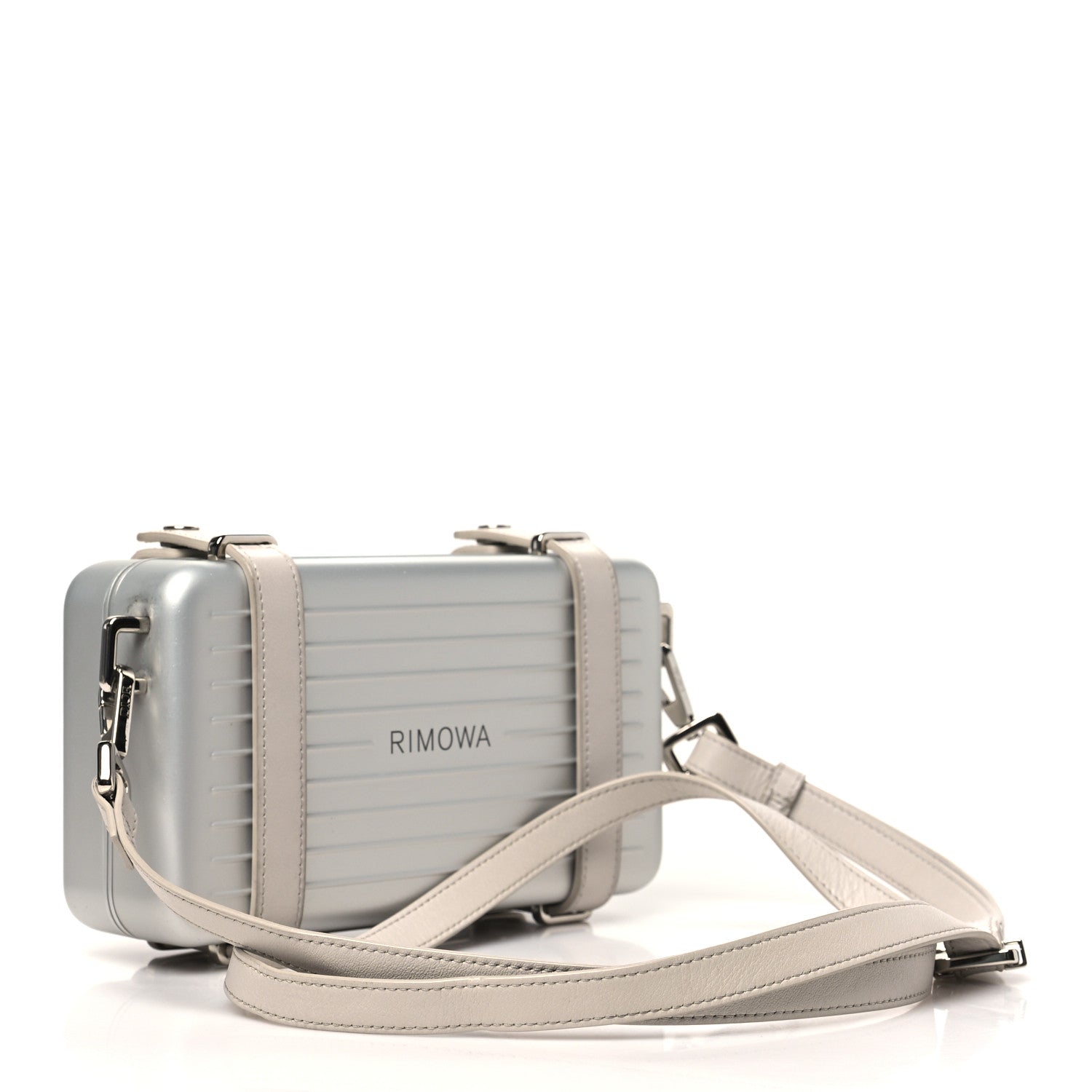 DIOR RIMOWA ショルダーバッグ シルバー Christian Dior X RIMOWA Aluminum Personal Clutch On Strap Silver