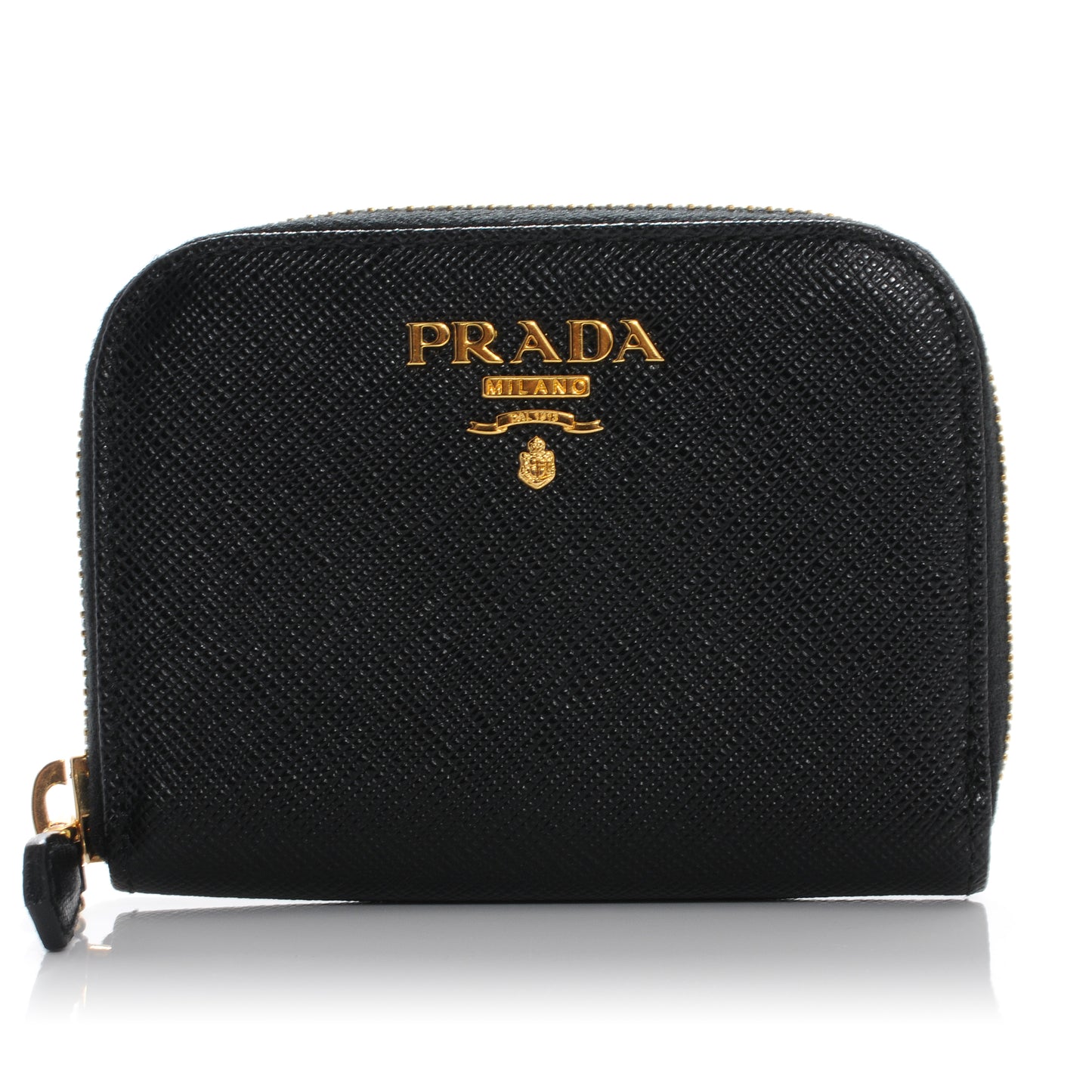 Saffiano Metal Coin Purse Nero Black