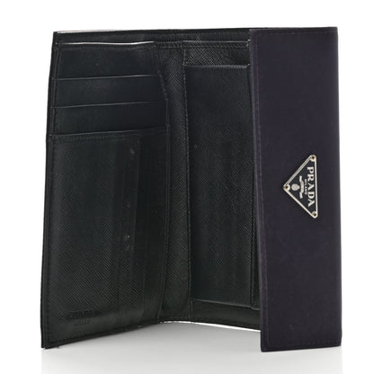 Prada Tessuto Nylon Tri-Fold Compact Wallet Mora 5 of 8