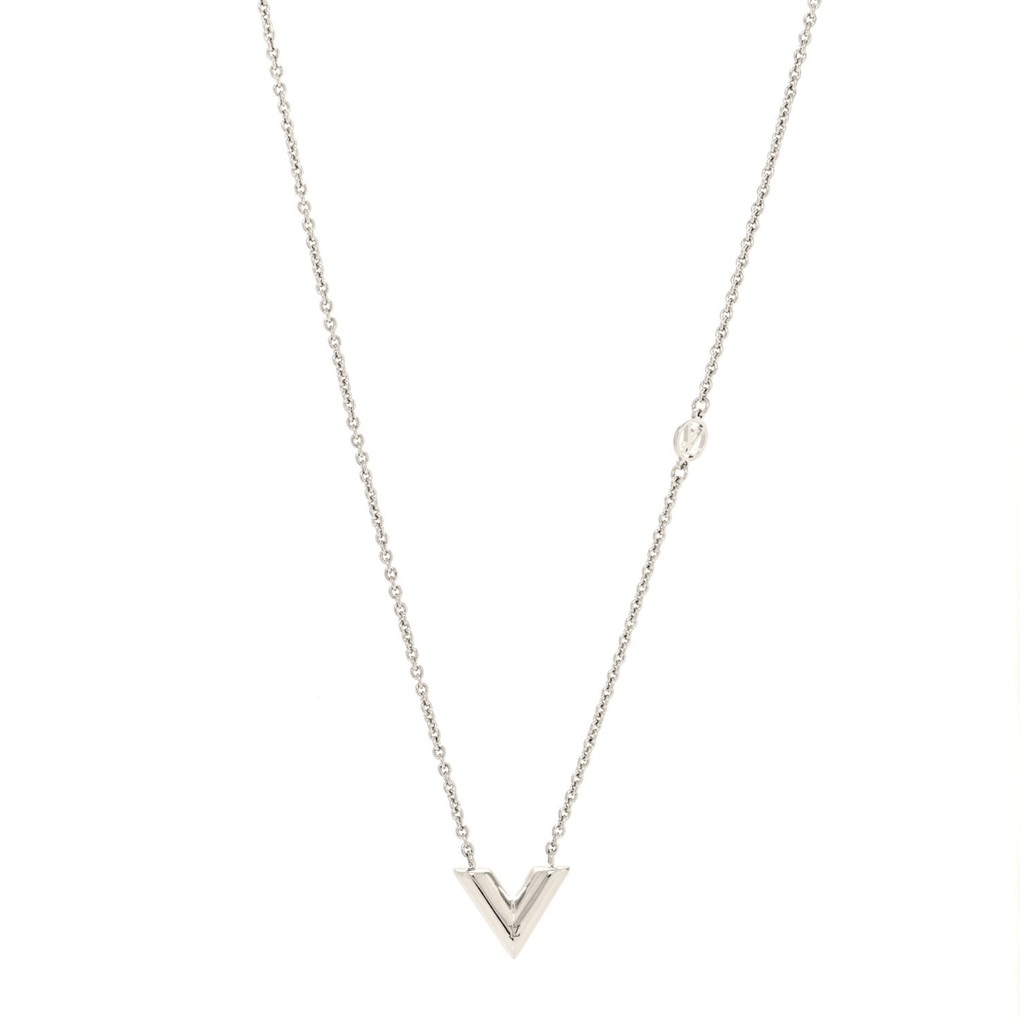 Metal Essential V Supple Necklace Silver