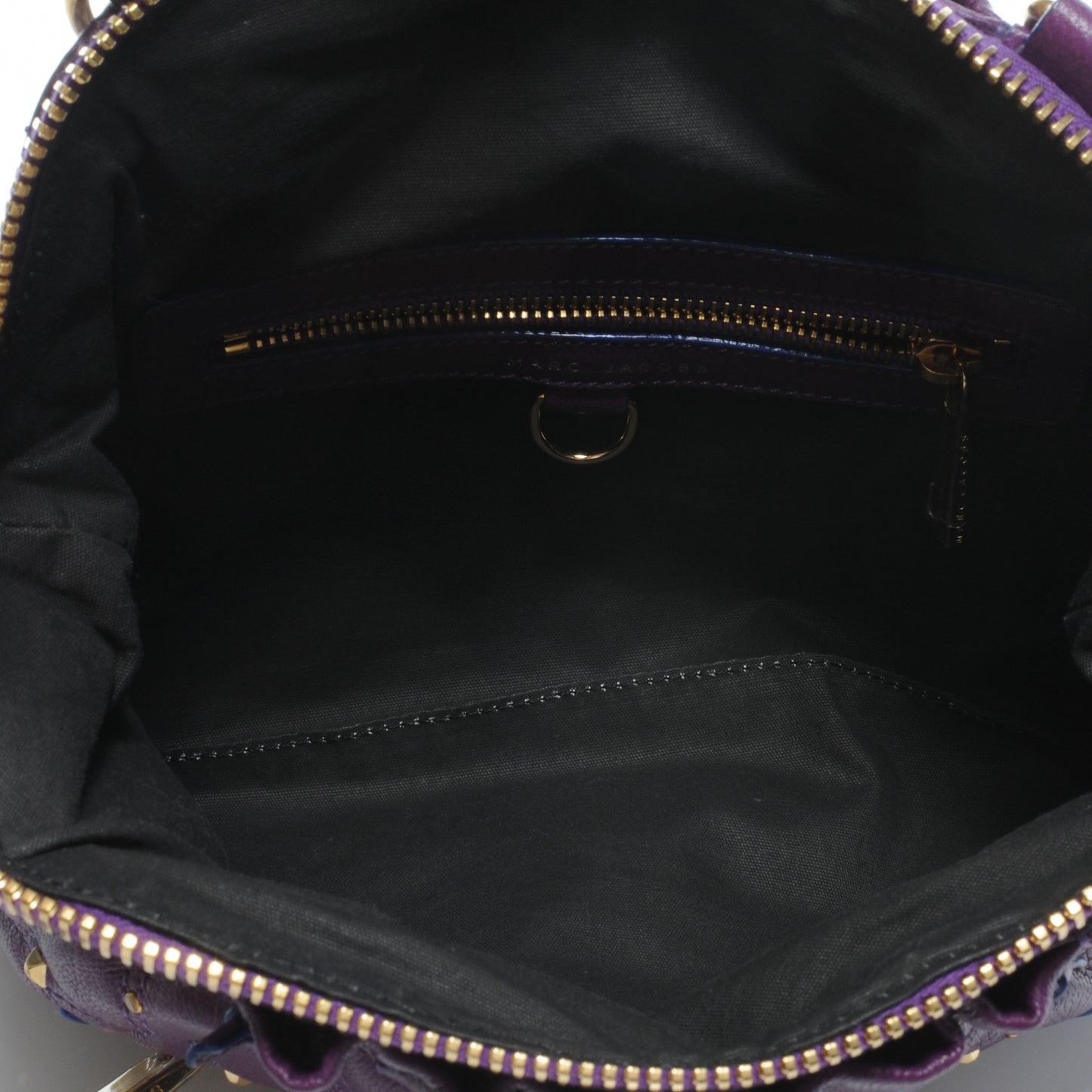 Quilted Leather Stardust Rock Shoulder Bag Purple
