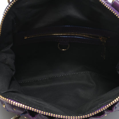Marc Jacobs Quilted Leather Stardust Rock Shoulder Bag Purple 5 of 7