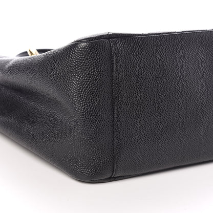 Chanel Caviar Quilted Grand Shopping Tote GST Black 7 of 9