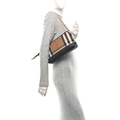 Burberry Derby House Check Abingdon Convertible Clutch Black 2 of 11