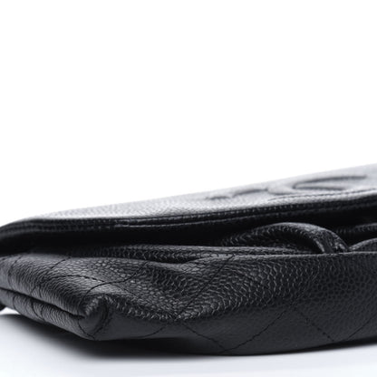 Chanel Caviar Half Moon Wallet On Chain WOC Black 8 of 11