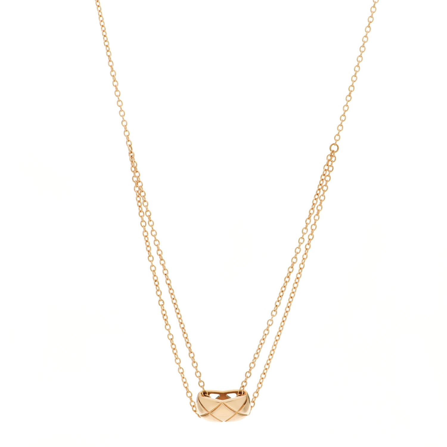 Chanel 18K Yellow Gold Coco Crush Pendant Necklace 1 of 5