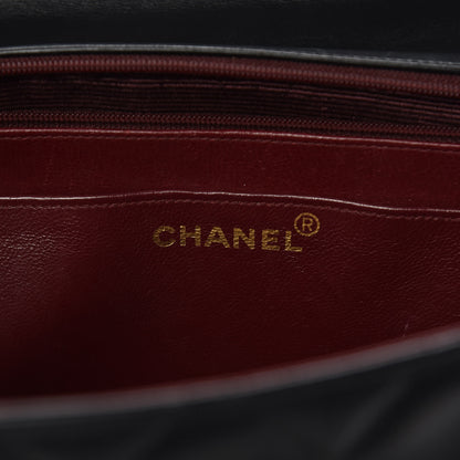 Chanel Lambskin Quilted XL Jumbo Single Flap Black 6 of 15