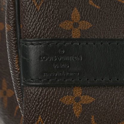 Louis Vuitton Monogram Macassar Keepall Bandouliere 45 6 of 14