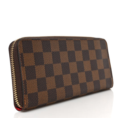Louis Vuitton Damier Ebene Clemence Wallet Cherry 3 of 6