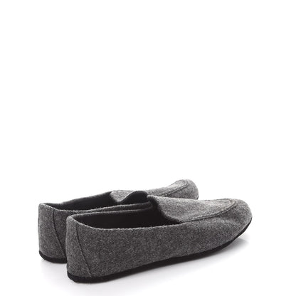 Prada Felt Slippers Loafers 37 Anthracite 4 of 12