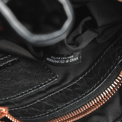 Alexander Wang Pebbled Lambskin Diego Bucket Black Rose Gold Hardware 7 of 7