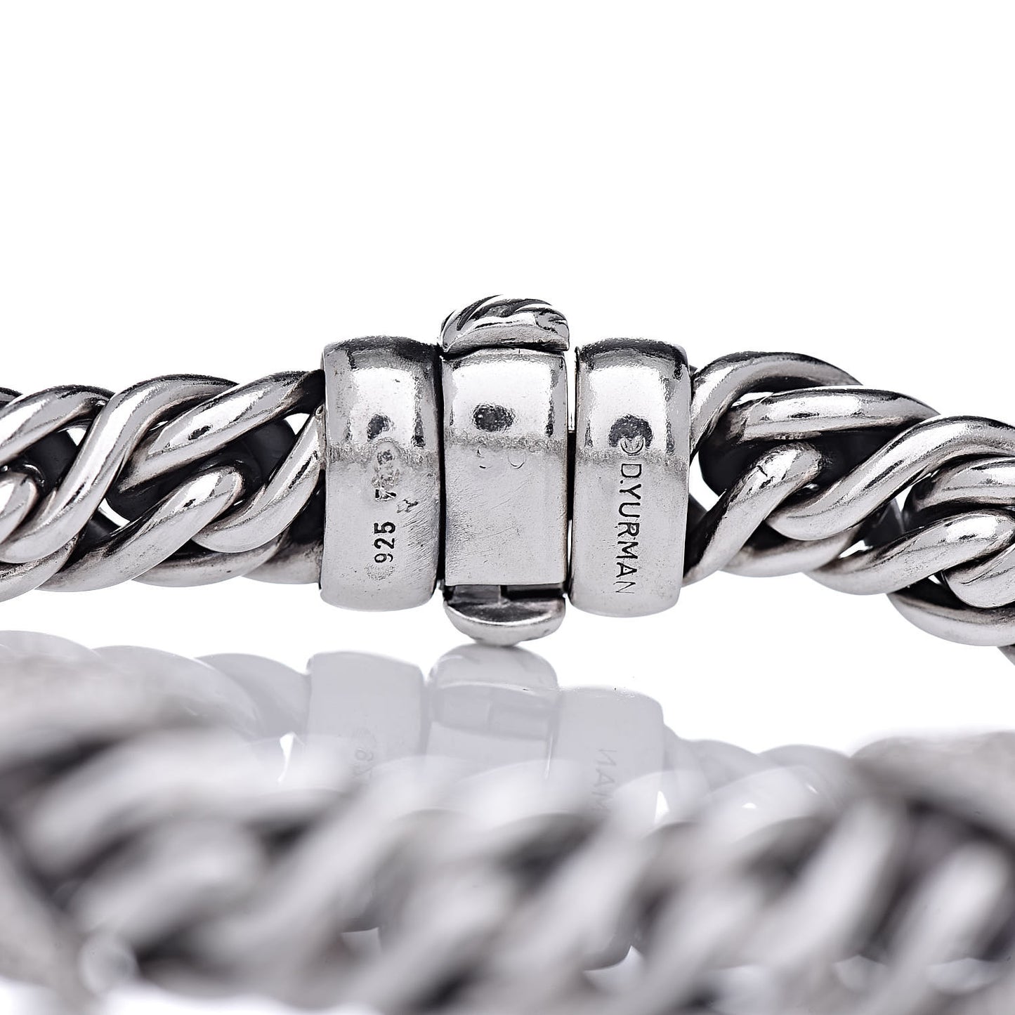 Sterling Silver Diamond 9mm Double X Lyrica Bracelet