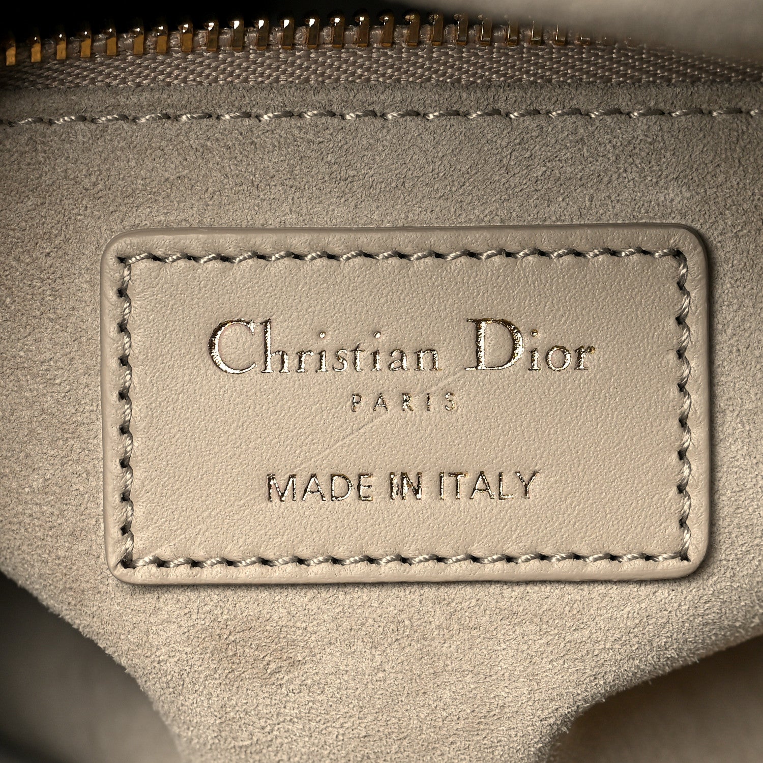 Christian Dior Lambskin Cannage Medium Lady Dior Beige 5 of 10