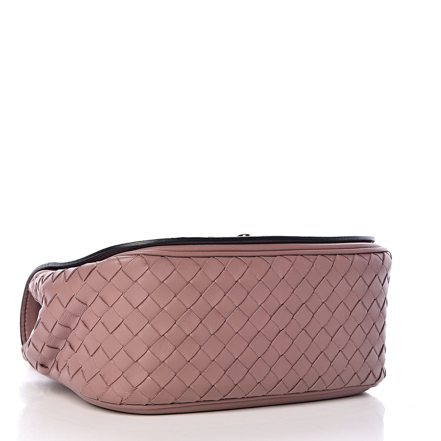 Nappa Intrecciato BV Luna Shoulder Bag Deco Rose