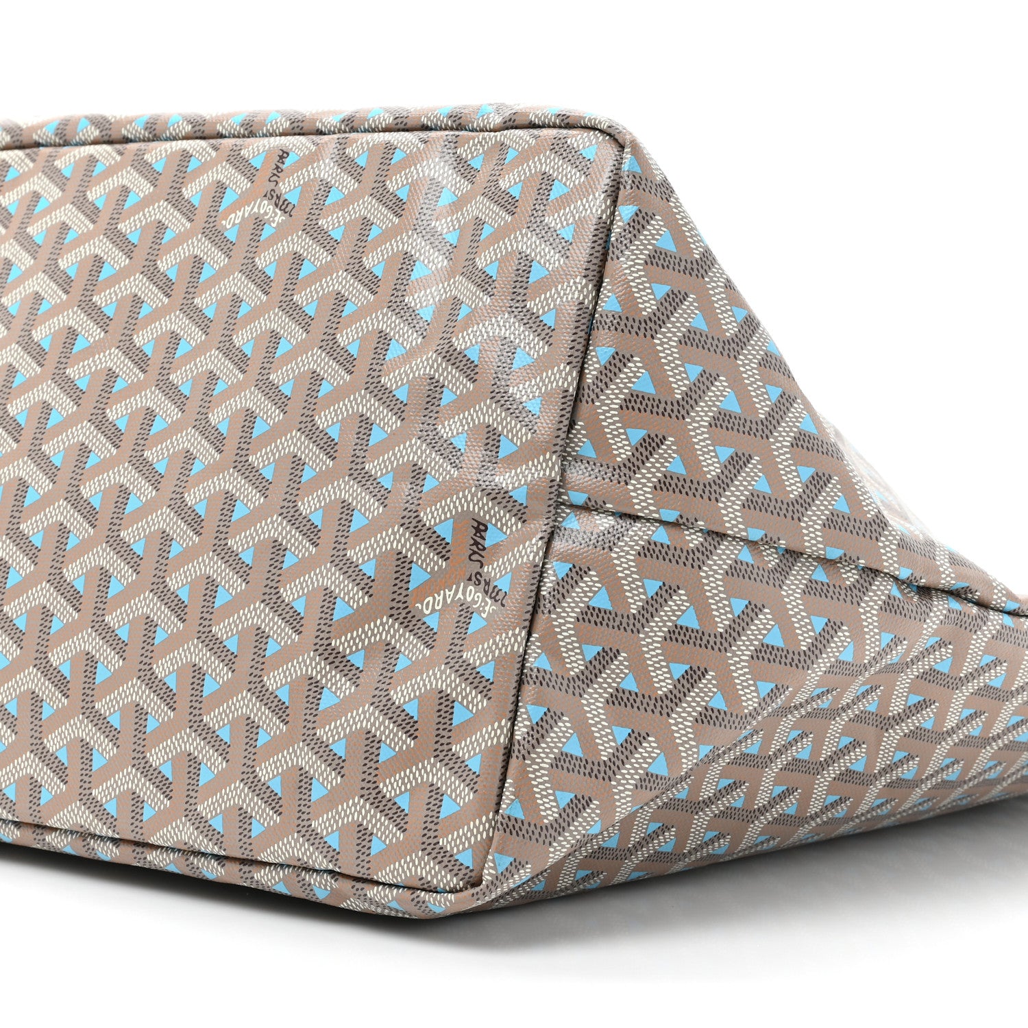 Goyard Goyardine Saint Louis Claire Voie GM Grege Turquoise 9 of 14