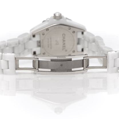 Chanel Stainless Steel Ceramic 33mm J12 Limited Edition Graffiti Quartz Watch White 6 of 7