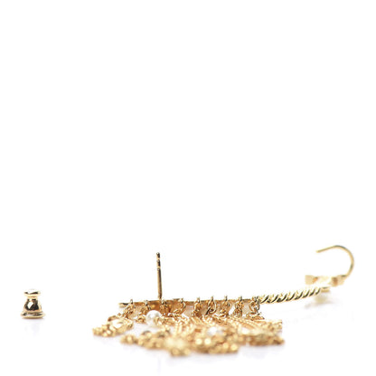 Christian Dior Pearl Danseuse Etoile Chain Dangle Earring Gold 3 of 3
