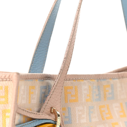 Fendi Zucchino Vitello Shopping Tote Beige Pastel Cipria 15 of 18