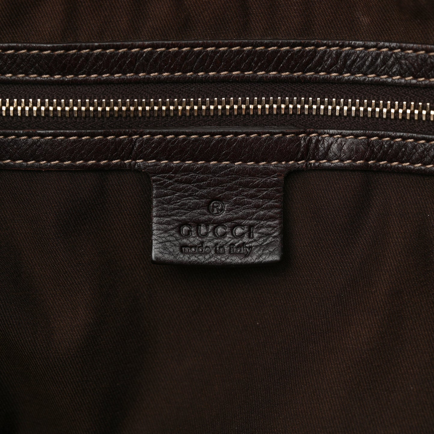 Calfskin Medium Britt Tote Dark Brown
