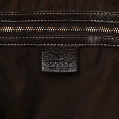 Gucci Calfskin Medium Britt Tote Dark Brown 6 of 17