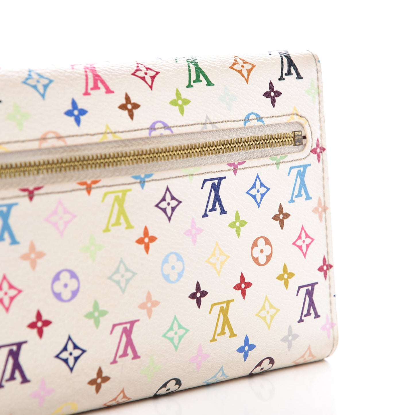 Monogram Multicolor Eugenie Wallet White Litchi